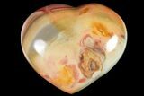 Wide, Polychrome Jasper Heart - Madagascar #118648-1